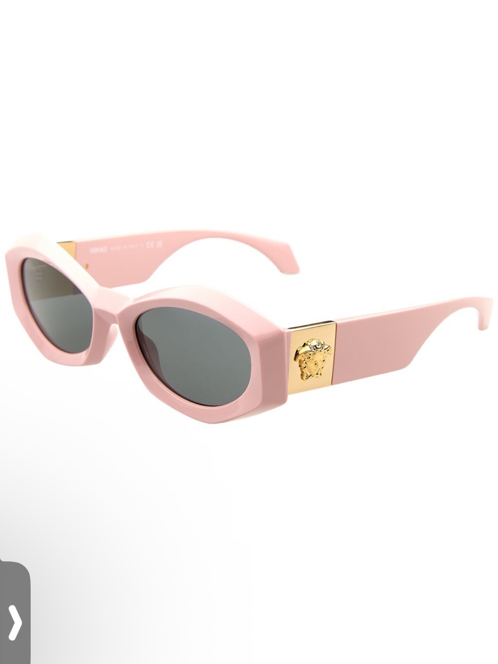 Versace 54mm Pink Sunglasses New in box gold hardware with NWT
